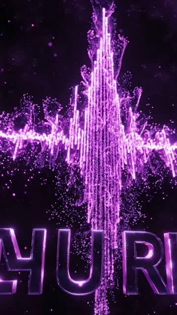Onde sonore lumineuse, généré par IA